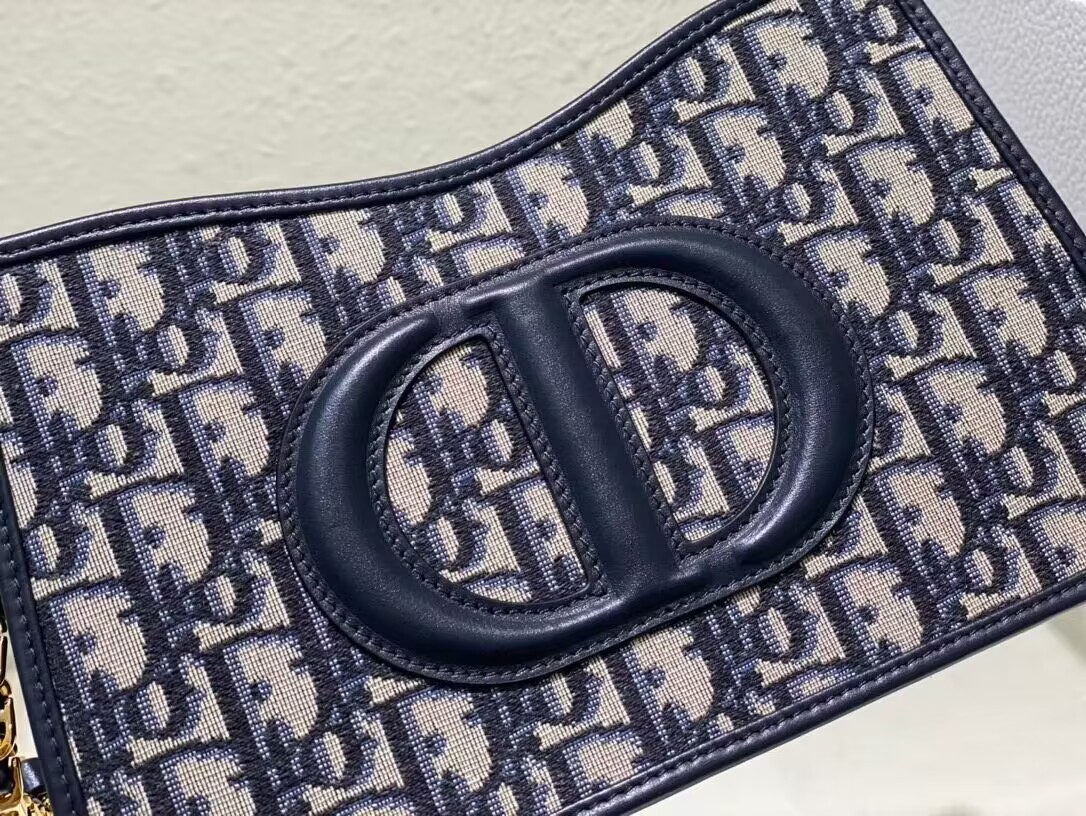 Dior CD SIGNATURE HOBO MINI BAG Blue Dior Oblique Jacquard S2213UTZ Dior CD SIGNATURE HOBO MINI BAG Blue Dior Oblique Jacquard S2213UTZ