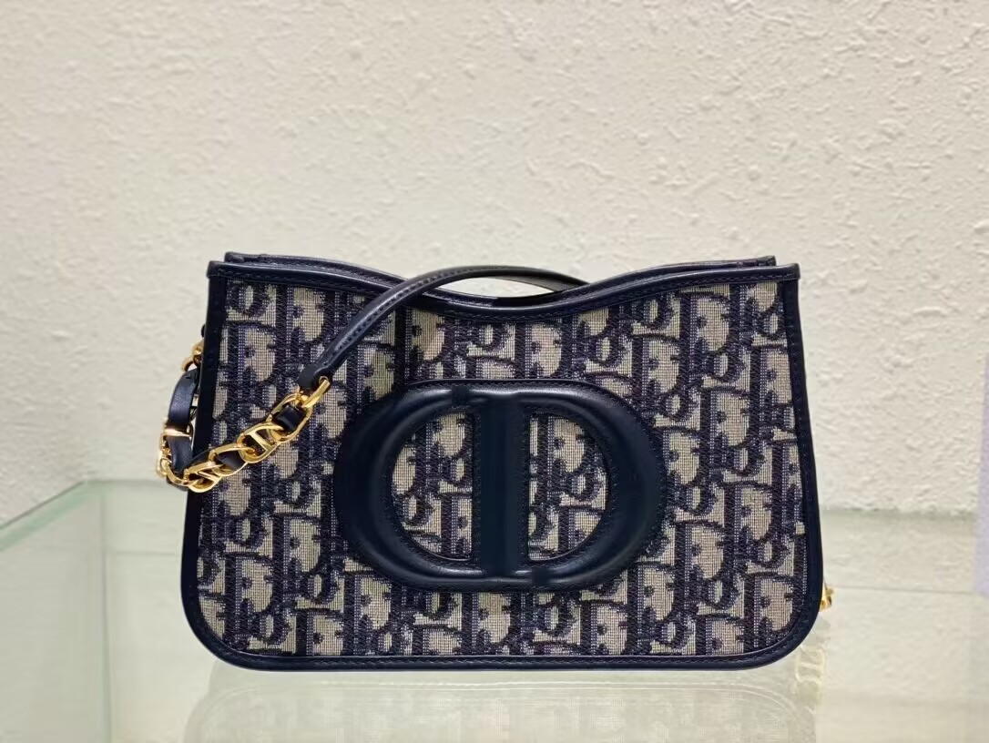 Dior CD SIGNATURE HOBO MINI BAG Blue Dior Oblique Jacquard S2213UTZ Dior CD SIGNATURE HOBO MINI BAG Blue Dior Oblique Jacquard S2213UTZ