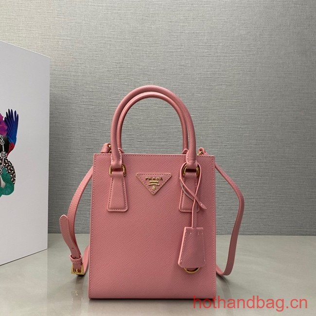 Prada Saffiano leather handbag 1BA358 pink