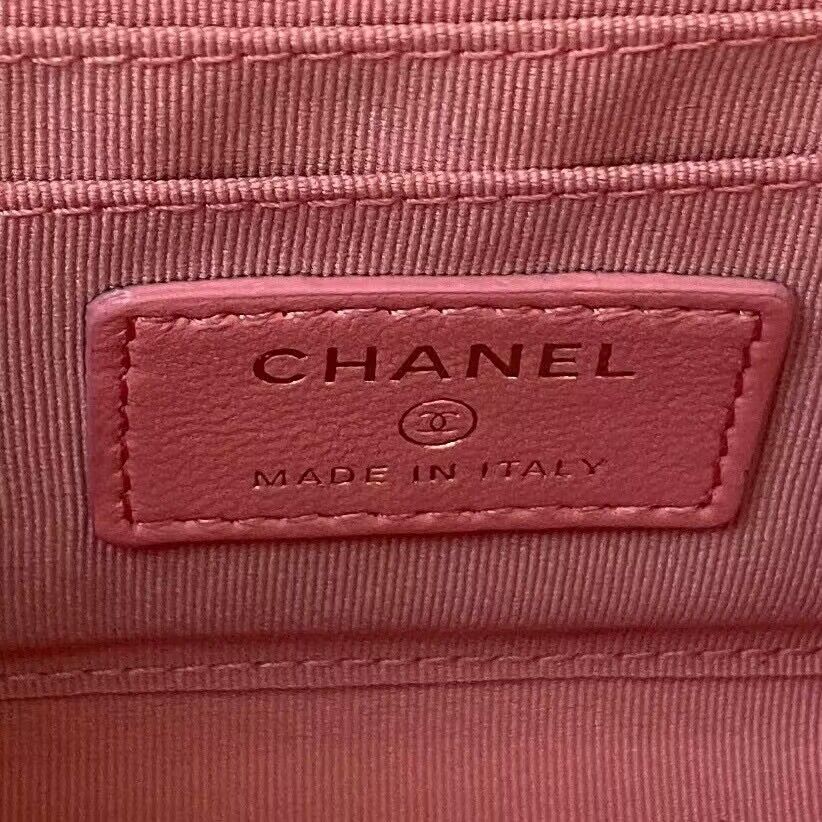 CHANEL 22B Kelly Pearl Top Handle Bag AP3513 Pink CHANEL 22B Kelly Pearl Top Handle Bag AP3513 Pink