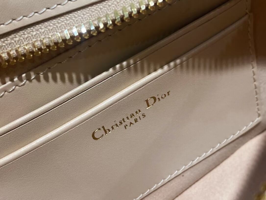 Dior CD SIGNATURE MINI BAG Beige Calfskin with Embossed CD Signature C02229A Dior CD SIGNATURE MINI BAG Beige Calfskin with Embossed CD Signature C02229A