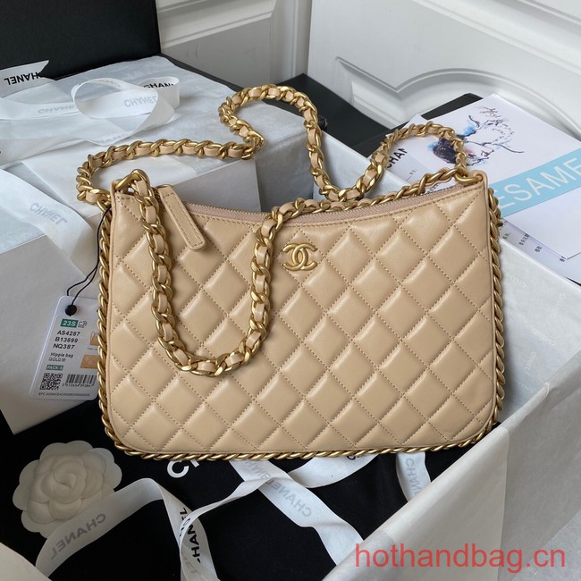 Chanel LARGE HOBO BAG AS4287 Apricot