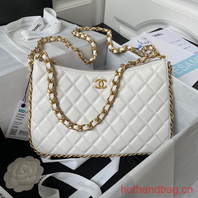 Chanel LARGE HOBO BAG AS4287 white