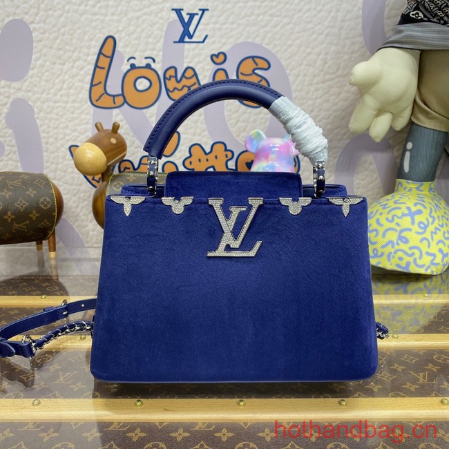 Louis Vuitton Velvet CAPUCINES BB N93164 Midnight Blue