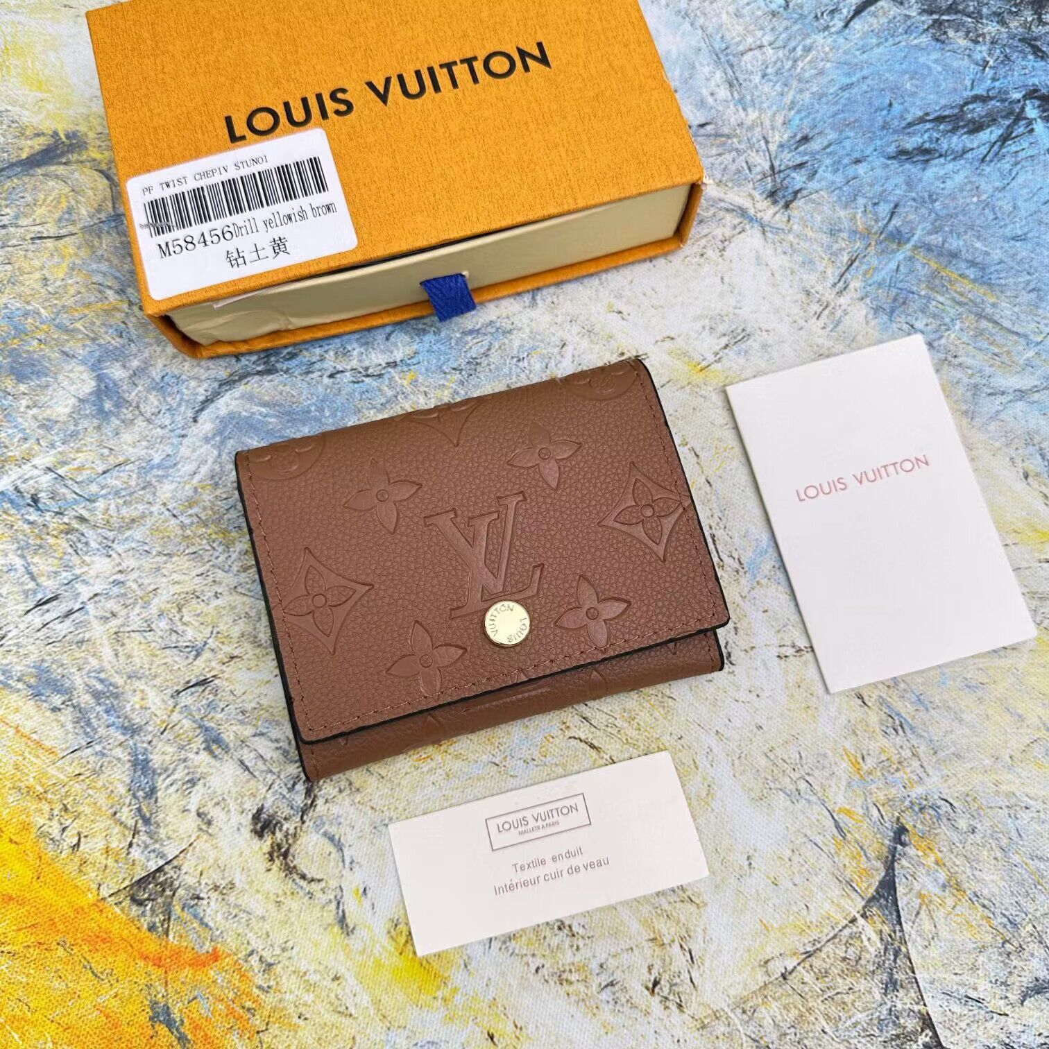 Louis Vuitton Business Card Holder M58456 Khaki