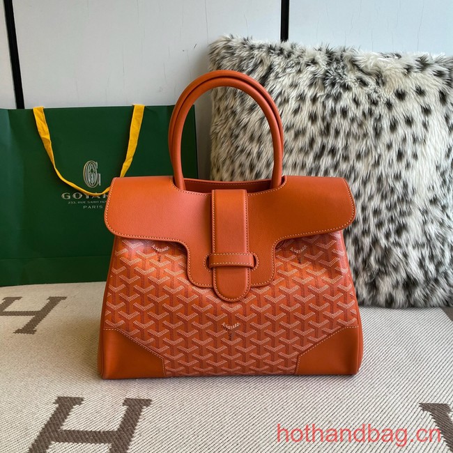 Goyard Calfskin Leather Tote Bag 20300 orange
