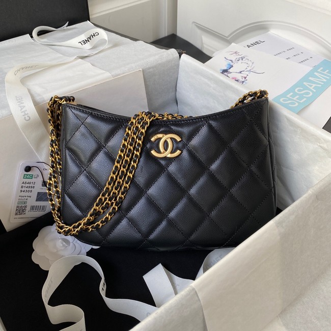 Chanel SMALL HOBO BAG AS4612 BLACK