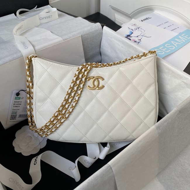 Chanel SMALL HOBO BAG AS4612 WHITE
