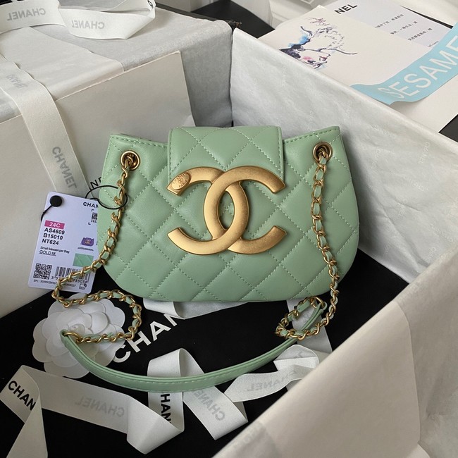 Chanel SMALL MESSENGER BAG AS4609 green