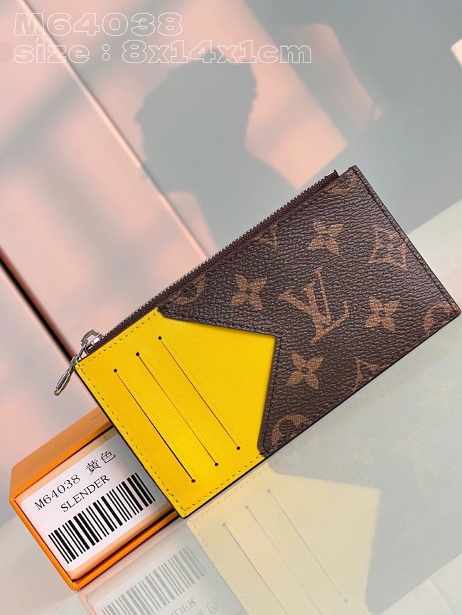 Louis Vuitton Coin Card Holder M82908 yellow