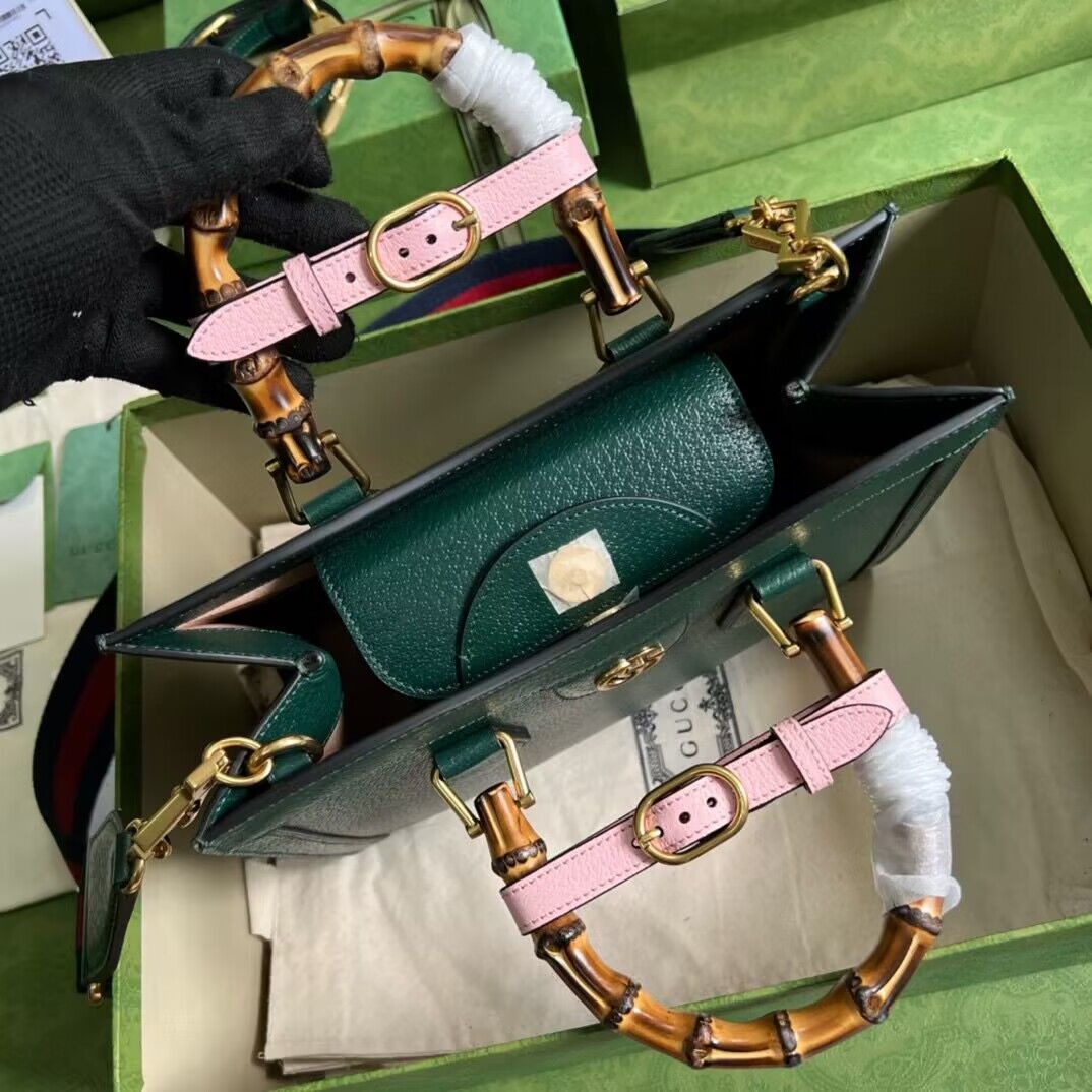 Gucci Diana small tote bag 702721 Green Gucci Diana small tote bag 702721 Green