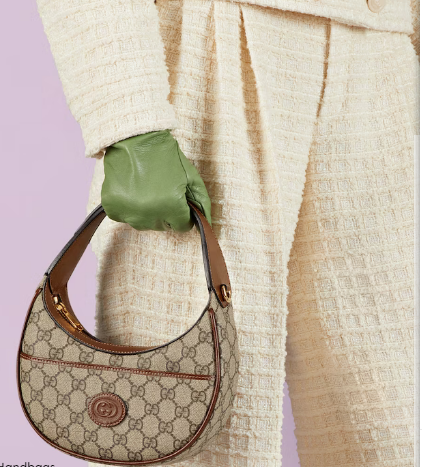 Gucci HALF-MOON-SHAPED MINI BAG WITH INTERLOCKING G 726843 brown Gucci HALF-MOON-SHAPED MINI BAG WITH INTERLOCKING G 726843 brown