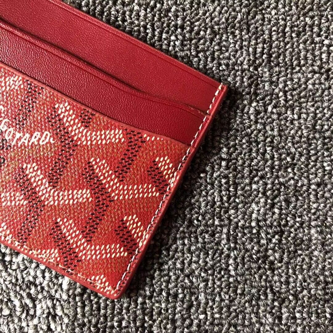 Goyard Card case G9988 Wine Goyard Card case G9988 Wine