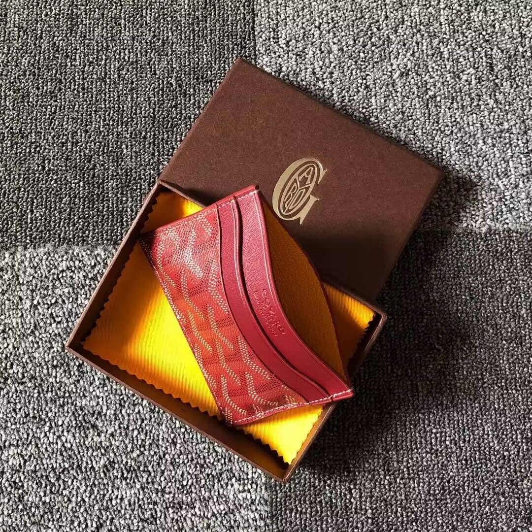 Goyard Card case G9988 Wine Goyard Card case G9988 Wine