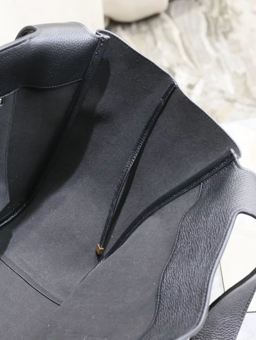 SAINT LAURENT BEA IN GRAINED LEATHER 763435 BLACK SAINT LAURENT BEA IN GRAINED LEATHER 763435 BLACK