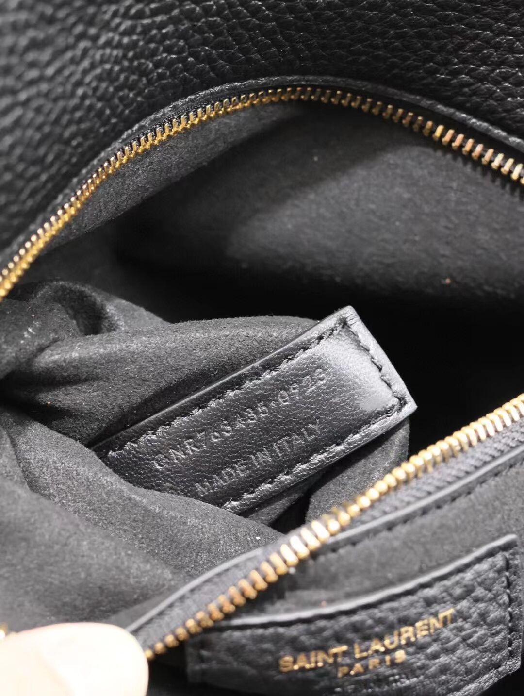 SAINT LAURENT BEA IN GRAINED LEATHER 763435 BLACK SAINT LAURENT BEA IN GRAINED LEATHER 763435 BLACK