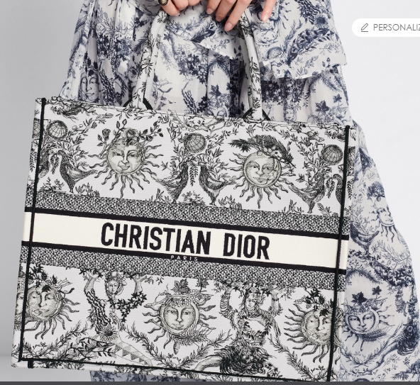 Large Dior Book Tote White and Black Toile de Jouy Soleil Embroidery M1286ZECQ Large Dior Book Tote White and Black Toile de Jouy Soleil Embroidery M1286ZECQ
