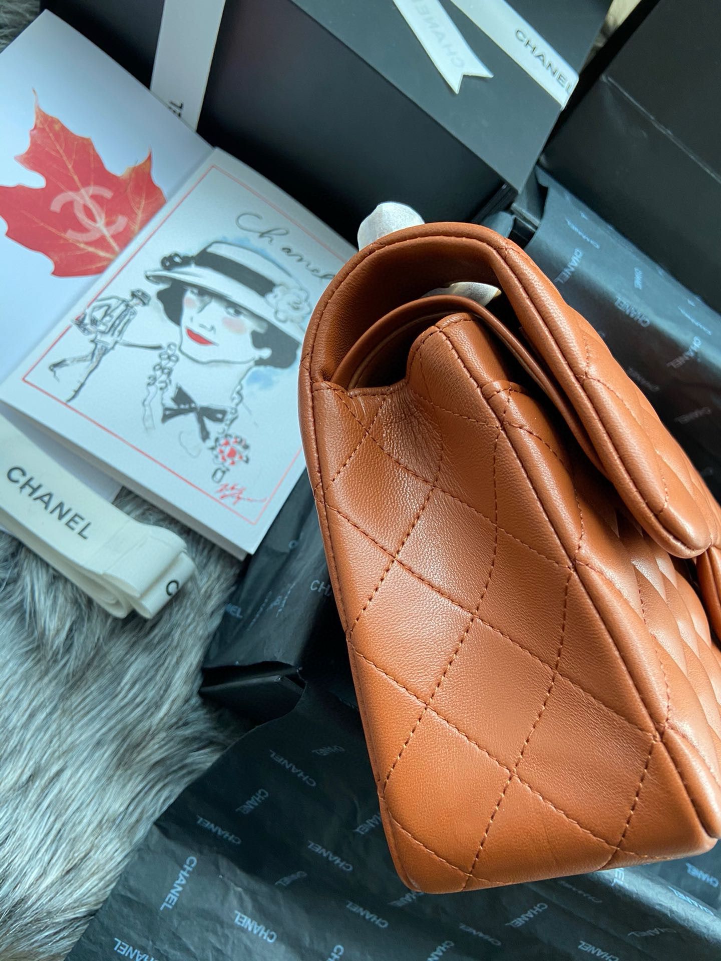 Chanel 2.55 Series Flap Bag Original Sheepskin Leather Y01295 A01112 Brown Gold-Tone hardware Chanel 2.55 Series Flap Bag Original Sheepskin Leather Y01295 A01112 Brown Gold-Tone hardware