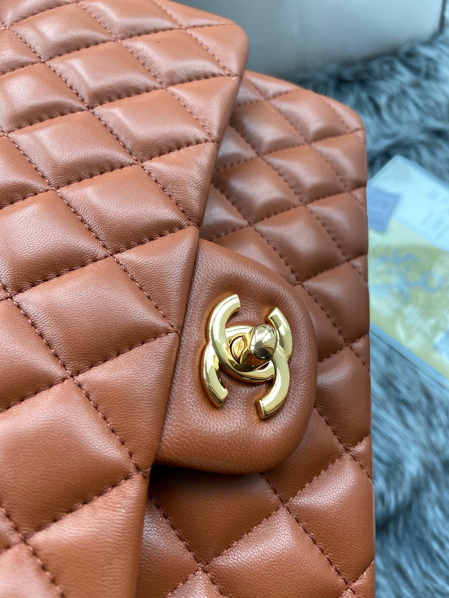 Chanel 2.55 Series Flap Bag Original Sheepskin Leather Y01295 A01112 Brown Gold-Tone hardware Chanel 2.55 Series Flap Bag Original Sheepskin Leather Y01295 A01112 Brown Gold-Tone hardware