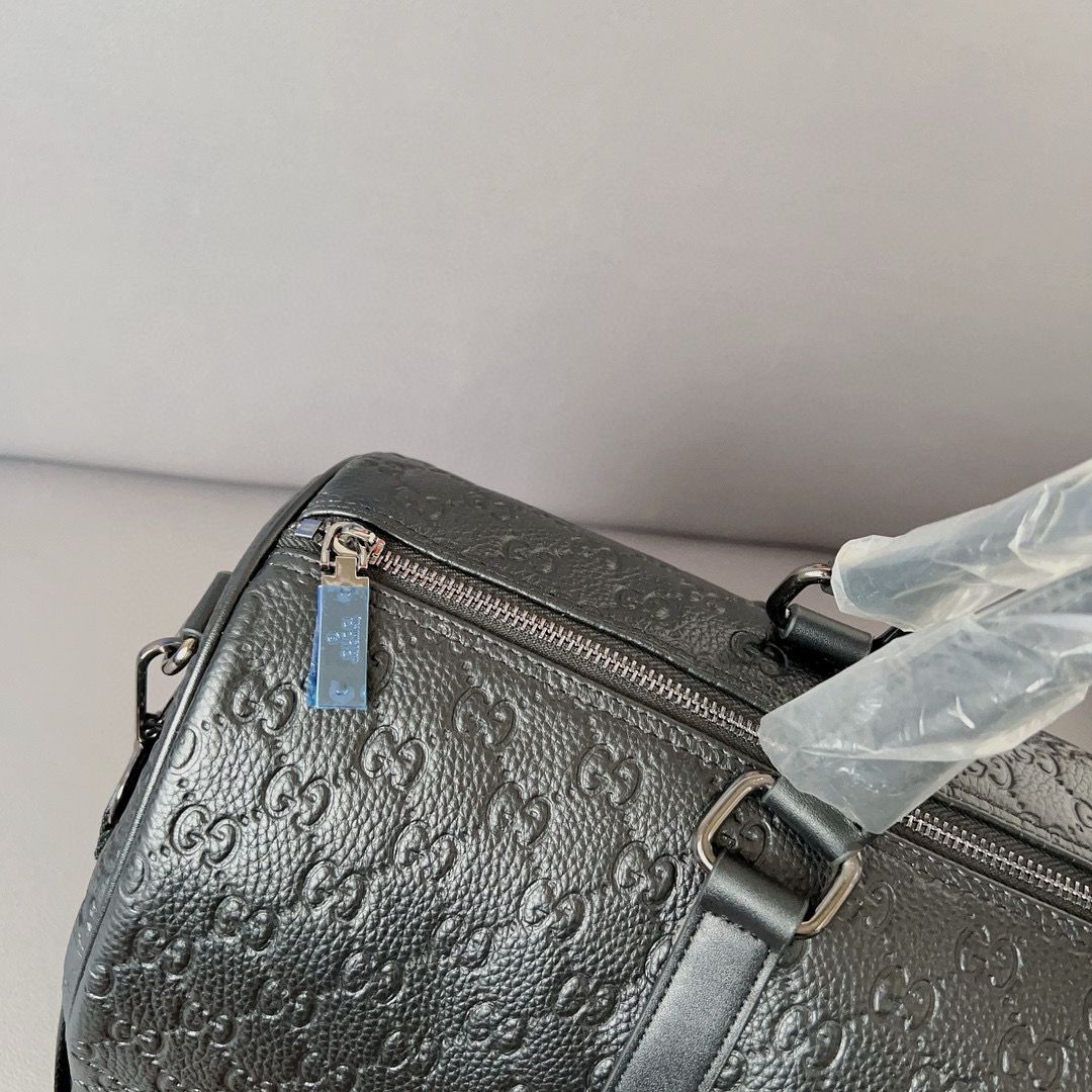 Gucci Original Leather Keepall Strap Travel Bag 206501 Black Gucci Original Leather Keepall Strap Travel Bag 206501 Black