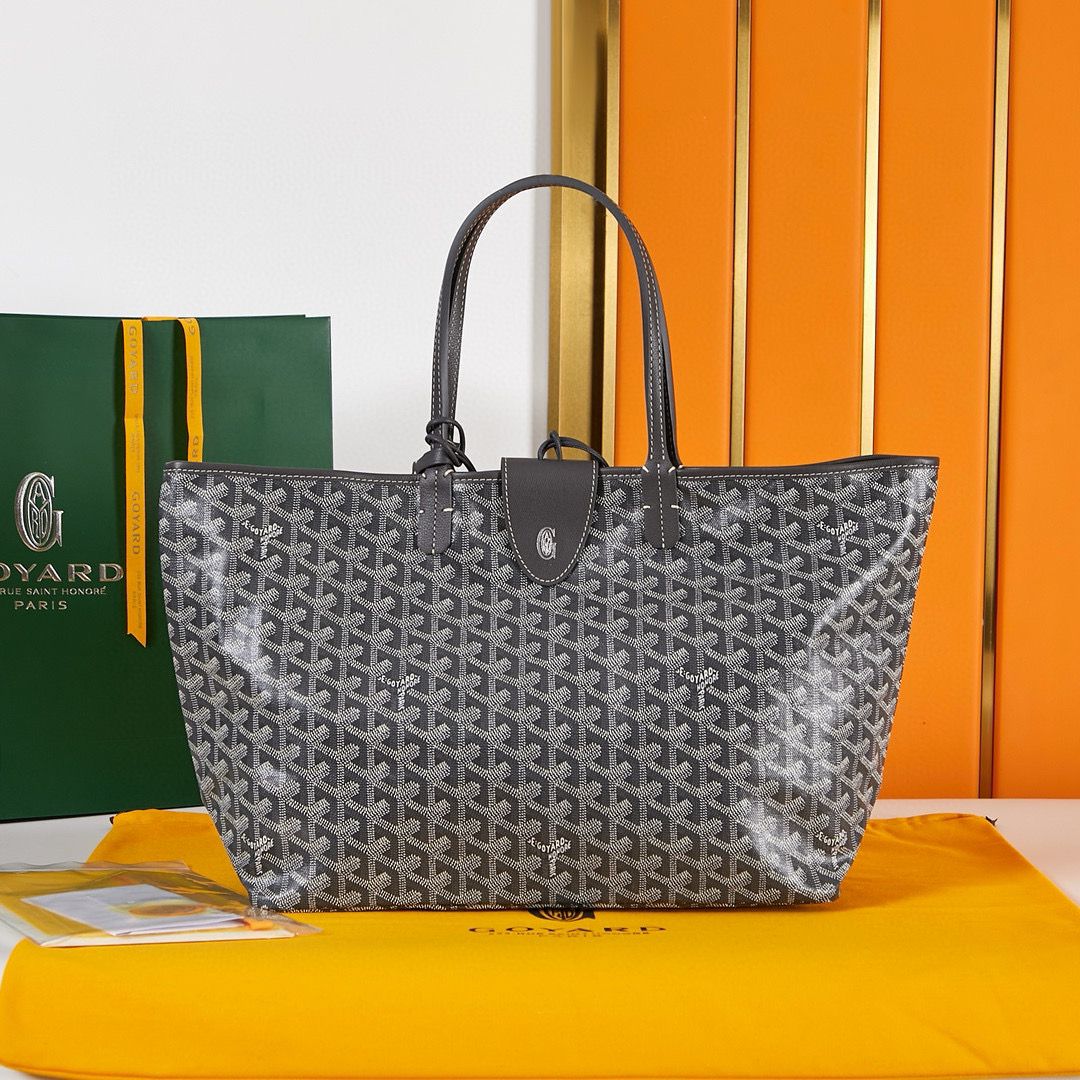 Goyard Y Doodling Calfskin Leather Tote Bag A36987 Grey Goyard Y Doodling Calfskin Leather Tote Bag A36987 Grey