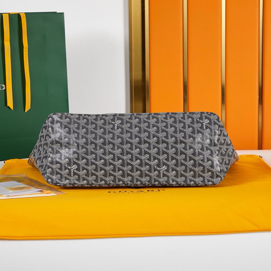 Goyard Y Doodling Calfskin Leather Tote Bag A36987 Grey Goyard Y Doodling Calfskin Leather Tote Bag A36987 Grey