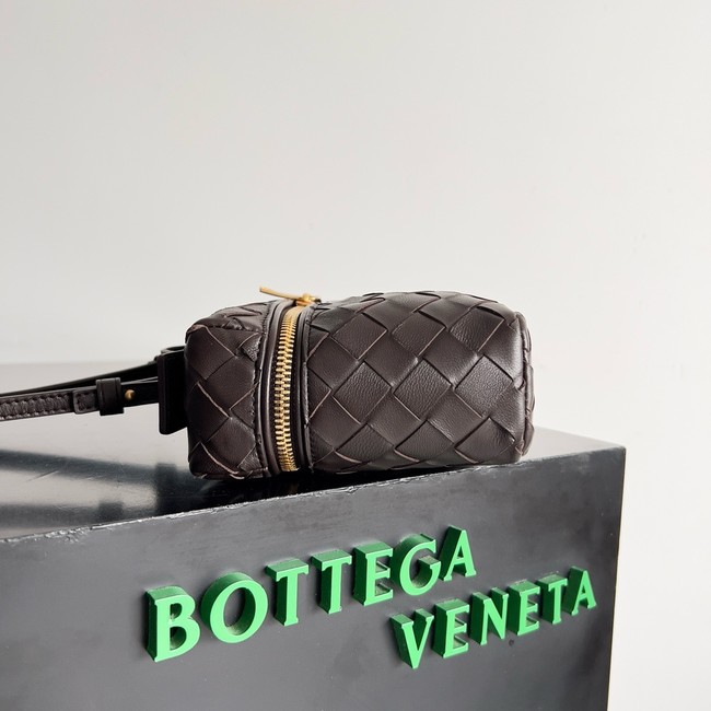Bottega Veneta Vanity Case On Strap 789109 dark brown
