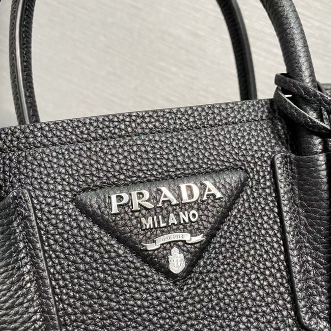 Prada Double leather mini bag 1BG443 black