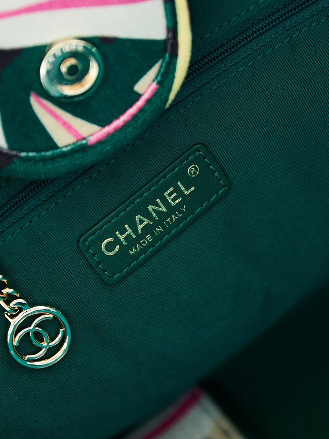 Chanel LARGE 23A SHOPPING BAG AS66941 green