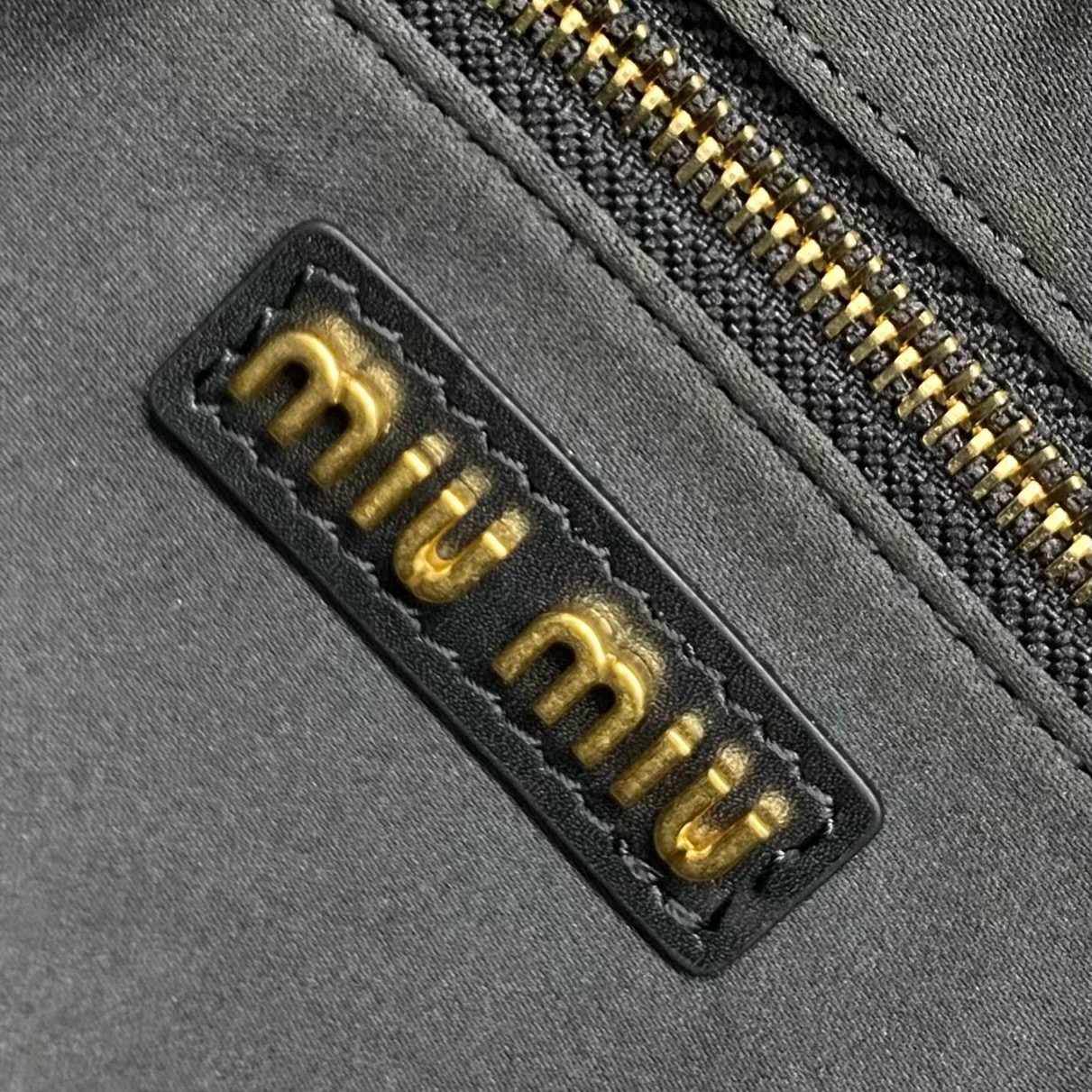 MIU MIU Original Leather Top Handle Bag 5BB147 BLACK