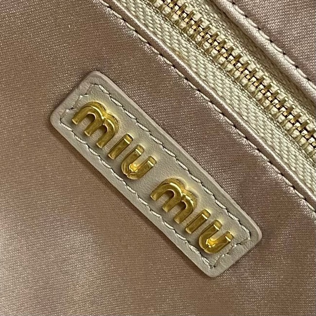 MIU MIU Original Leather Top Handle Bag 5BB148 Apricot