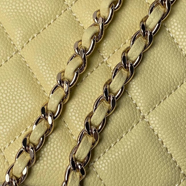 CHANEL CLUTCH WITH CHAIN AP4000 yellow