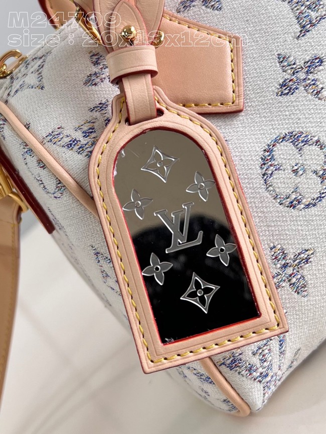 Louis Vuitton Speedy Bandouliere 20 M24709 Multicolor Beige
