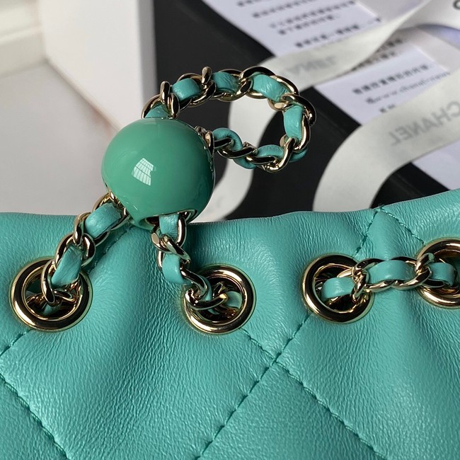 CHANEL BACKPACK AS4810 green
