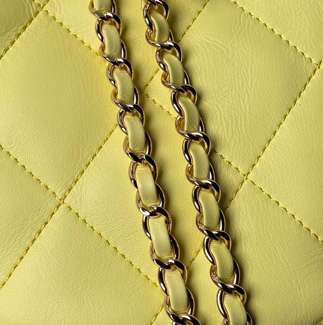 CHANEL BACKPACK AS4810 yellow