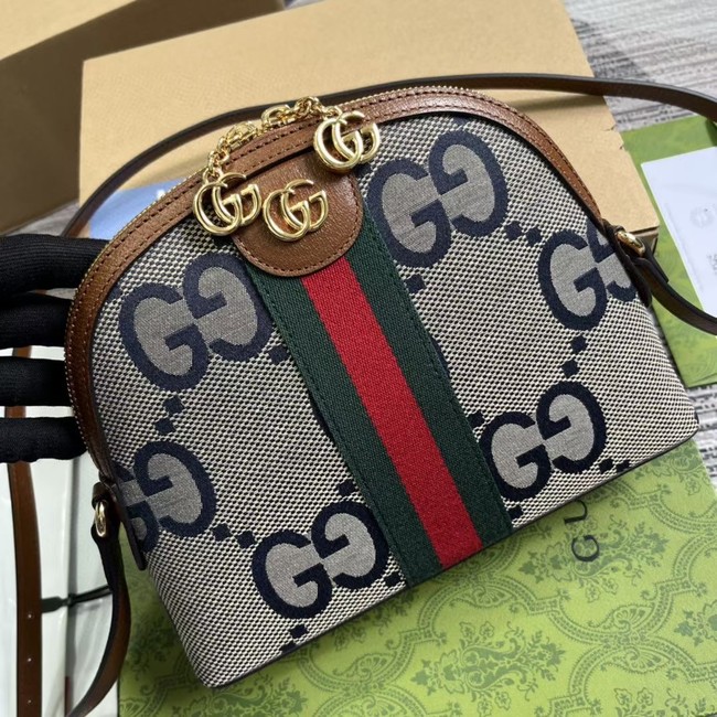 Gucci Ophidia Small Shoulder Bag 499621 blue&brown