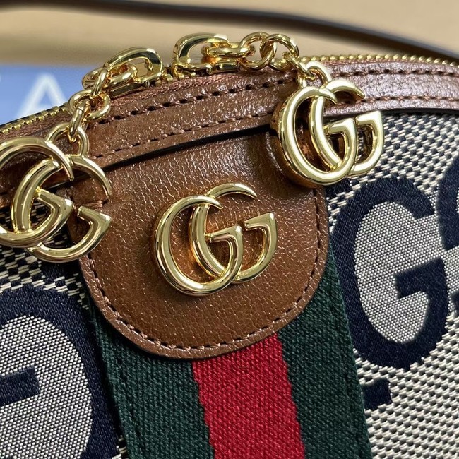Gucci Ophidia Small Shoulder Bag 499621 blue&brown