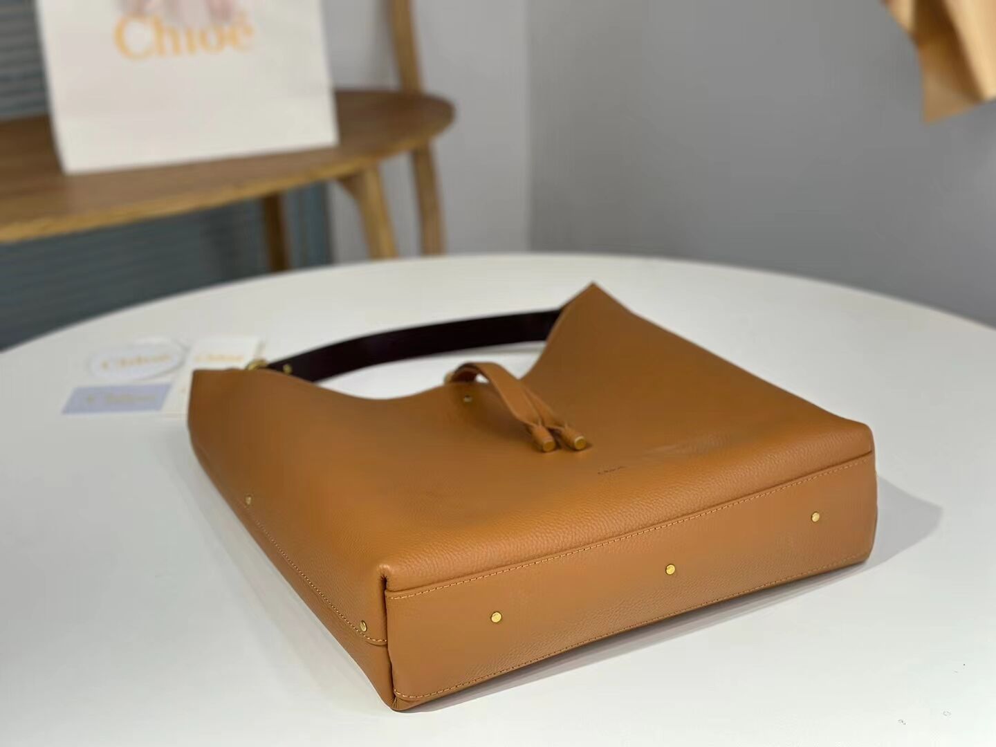 CHLOE leather shoulder bag CL224765 Caramel CHLOE leather shoulder bag CL224765 Caramel