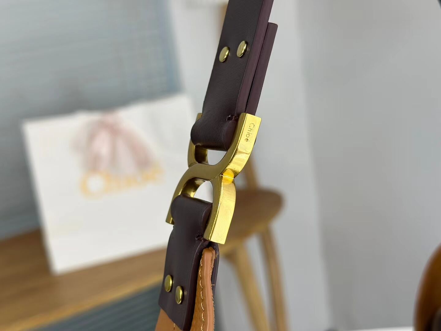 CHLOE leather shoulder bag CL224765 Caramel CHLOE leather shoulder bag CL224765 Caramel