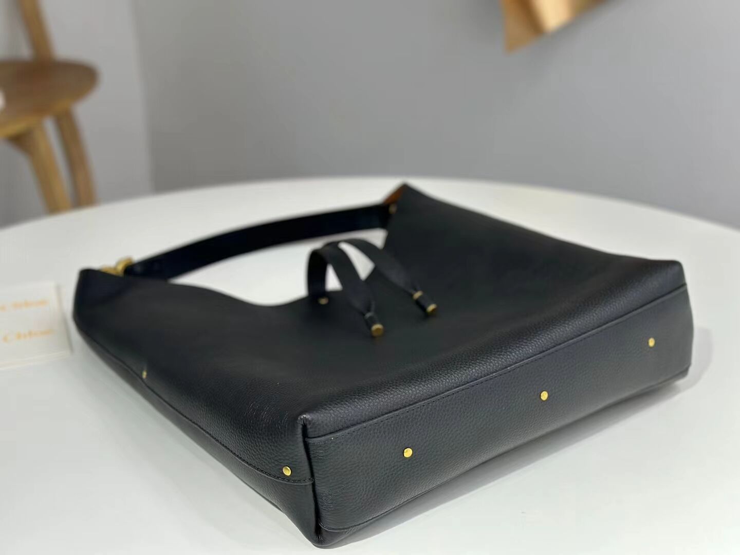 CHLOE leather shoulder bag CL224765 black CHLOE leather shoulder bag CL224765 black