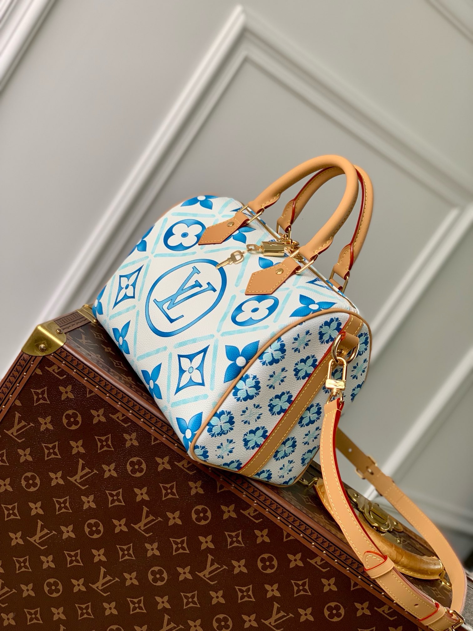 Louis Vuitton NEW Speedy Bandouliere 25 M11264 Lagoon Blue Louis Vuitton NEW Speedy Bandouliere 25 M11264 Lagoon Blue
