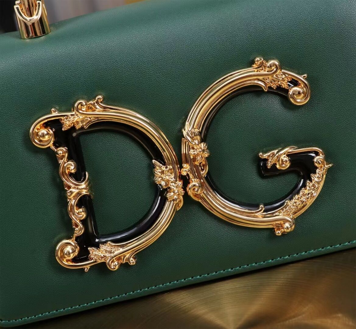 Dolce & Gabbana leather Shoulder Bag G6504 green Dolce & Gabbana leather Shoulder Bag G6504 green