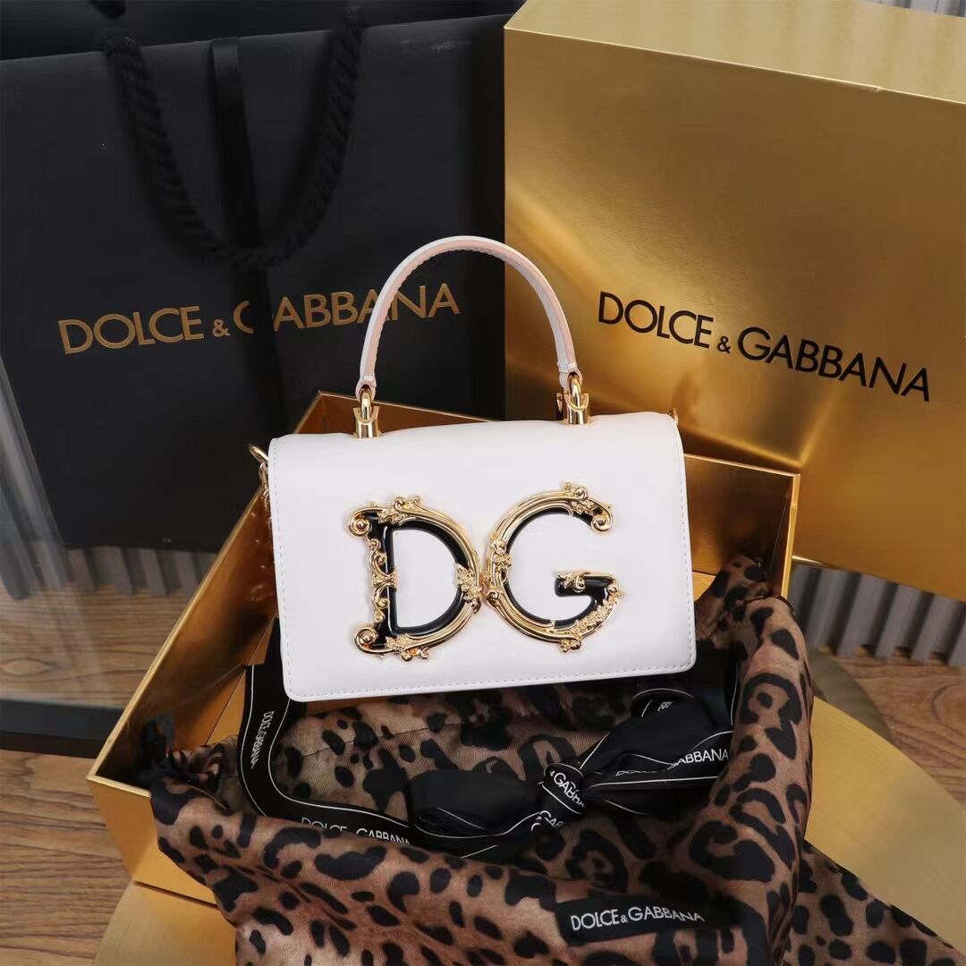 Dolce & Gabbana leather Shoulder Bag G6504 white Dolce & Gabbana leather Shoulder Bag G6504 white