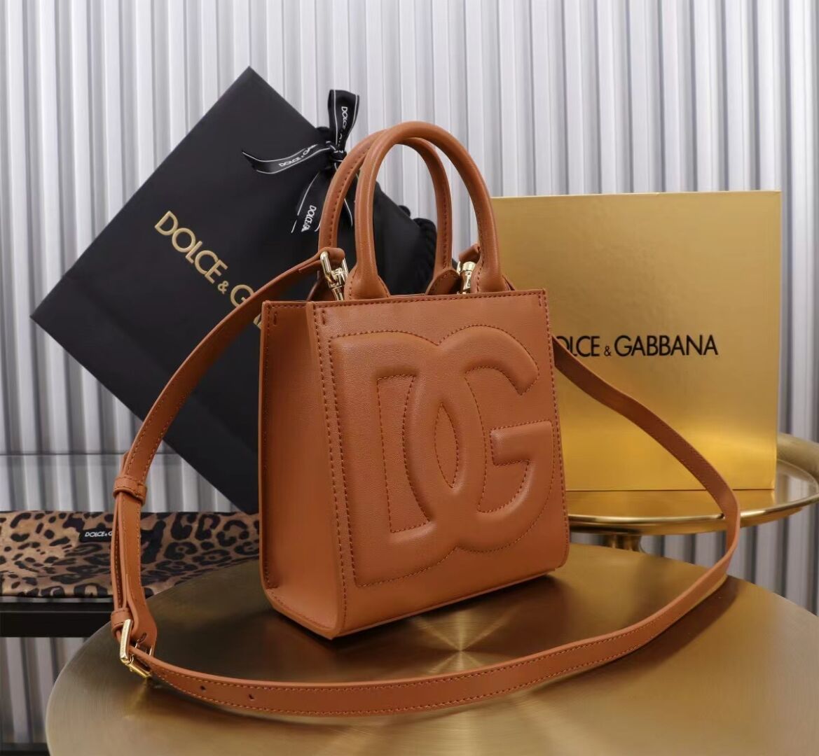 Dolce & Gabbana leather Shoulder Bag G6507 brown Dolce & Gabbana leather Shoulder Bag G6507 brown