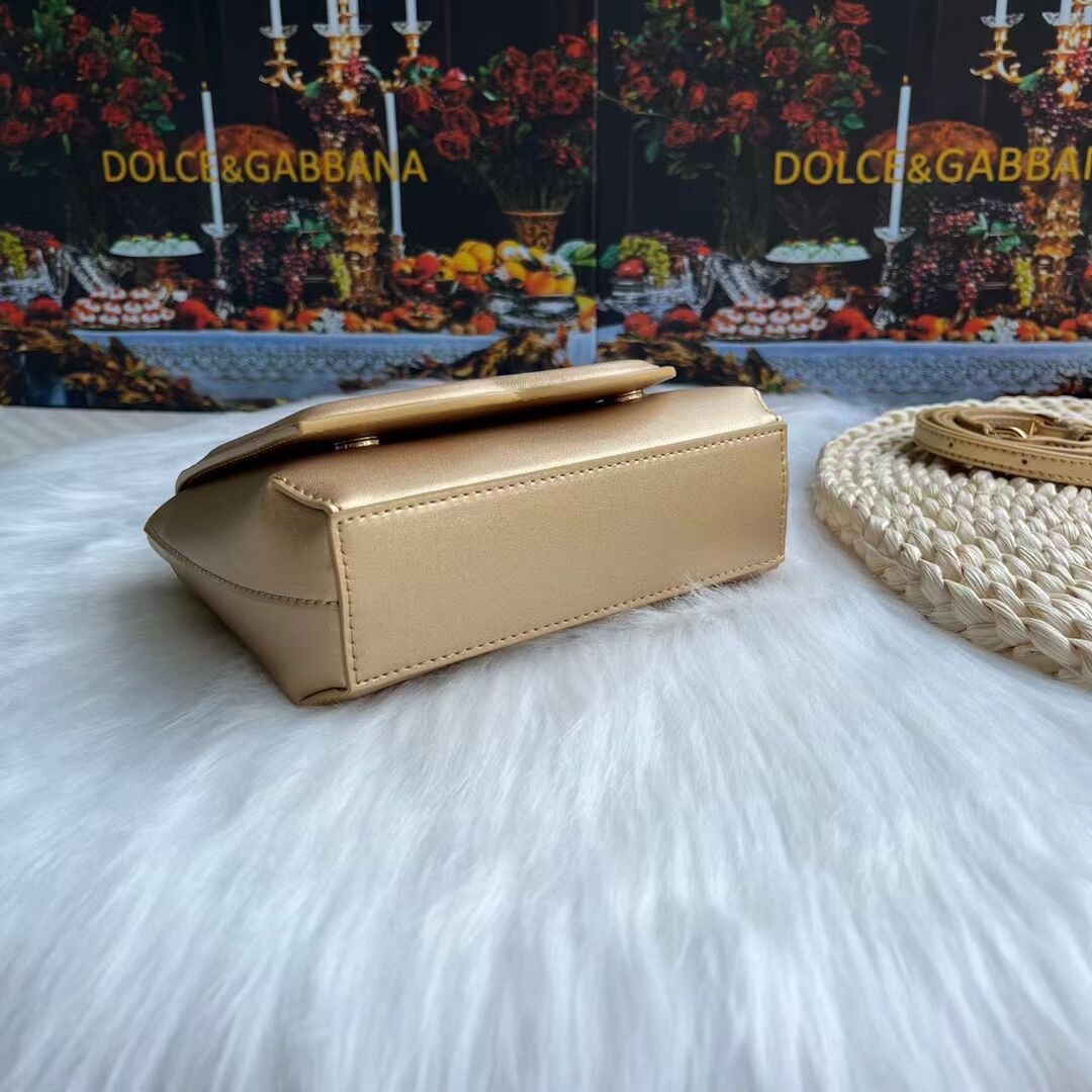 Dolce & Gabbana leather bag G6002 gold Dolce & Gabbana leather bag G6002 gold