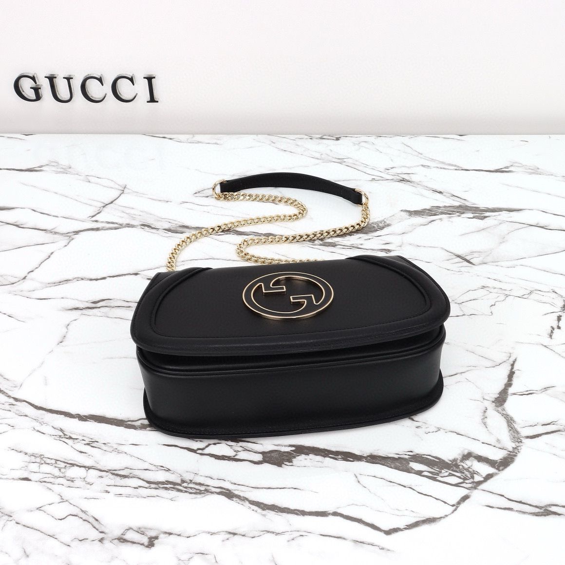 GUCCI BLONDIE SMALL SHOULDER Original Leather Bag 815715 black GUCCI BLONDIE SMALL SHOULDER Original Leather Bag 815715 black