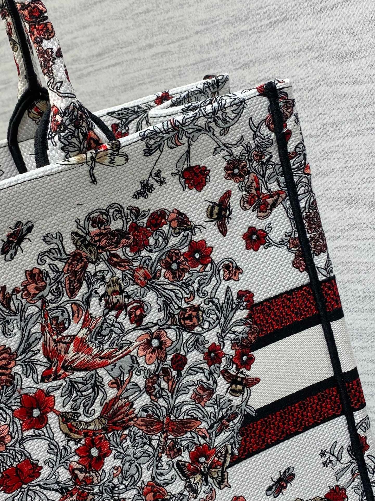 Large Dior Book Tote Embroidery with Multicolor M1286ZEDX