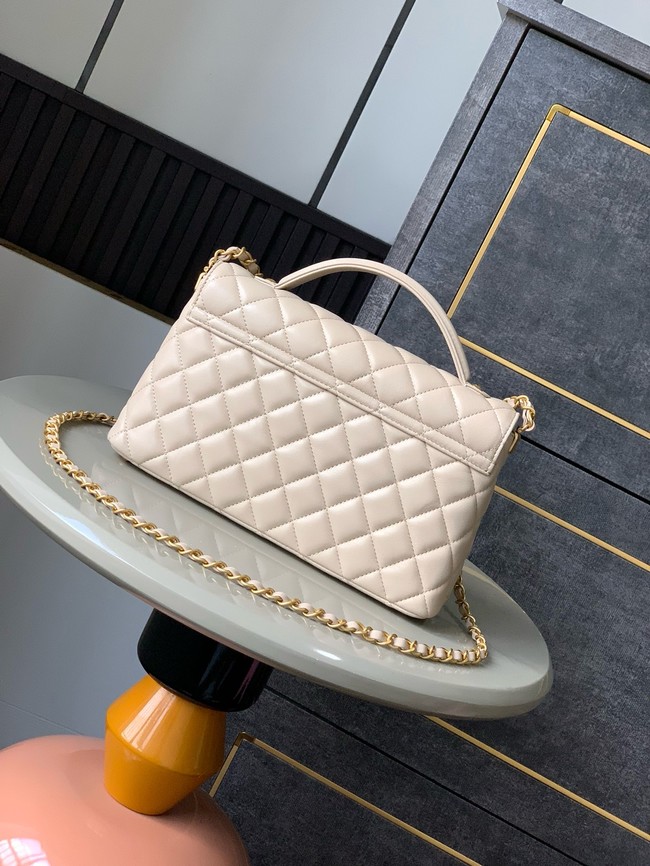Chanel SMALL FLAP BAG WITH TOP HANDLE AS5356 Cream