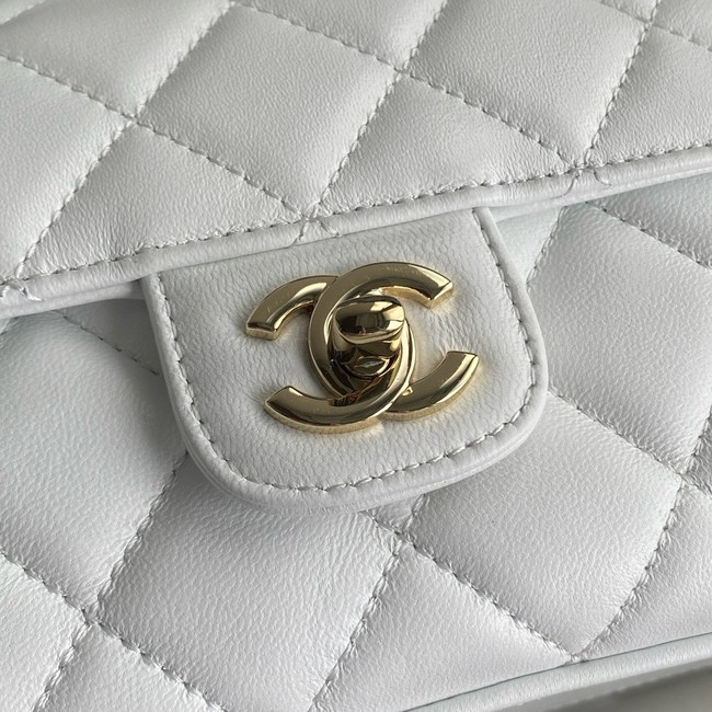 Chanel SMALL FLAP BAG WITH TOP HANDLE AS5111 white
