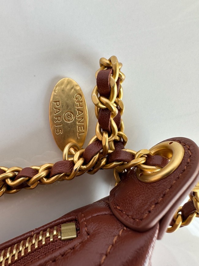 Chanel small HOBO BAG AS5528 red